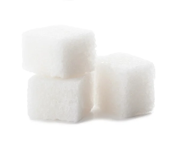Kostka cukru, bílý — Stock fotografie