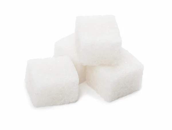 Kostka cukru, bílý — Stock fotografie