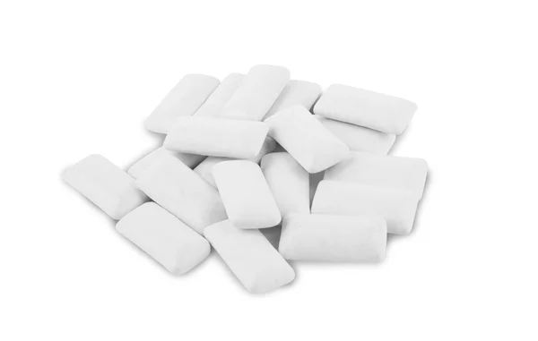 Chewing  gum  on  white — Stock Photo, Image