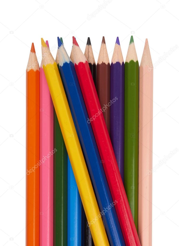 pencils  on  white