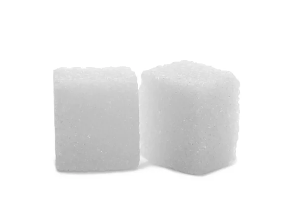 Sugar  on  white — Stock Photo, Image