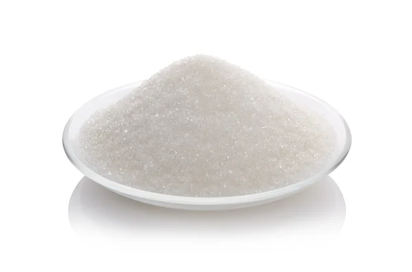 Açúcar em branco — Fotografia de Stock