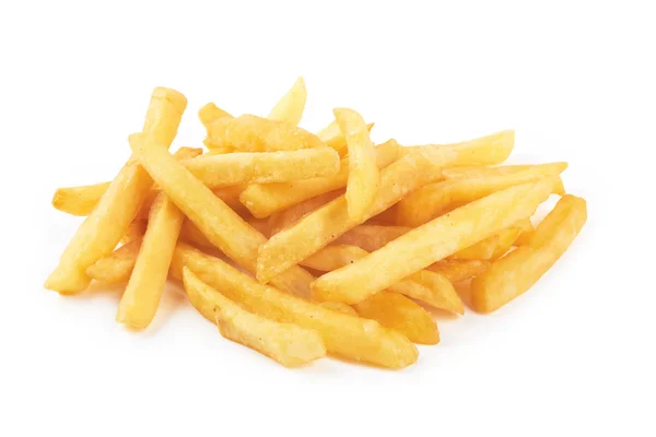 French  fries  on a white — Stock Photo, Image