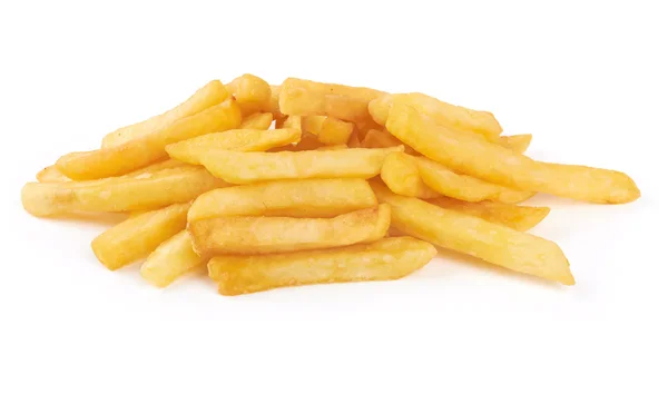 Pommes frites auf einem weißen — Stockfoto