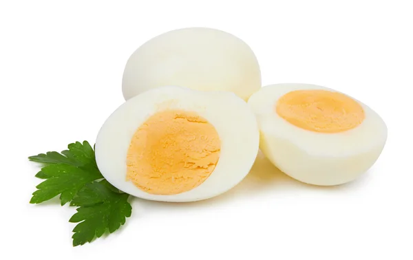 Αυγά πάνω σε άσπρο — Φωτογραφία Αρχείου