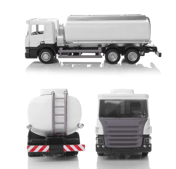 Vrachtwagen op een wit — Stockfoto