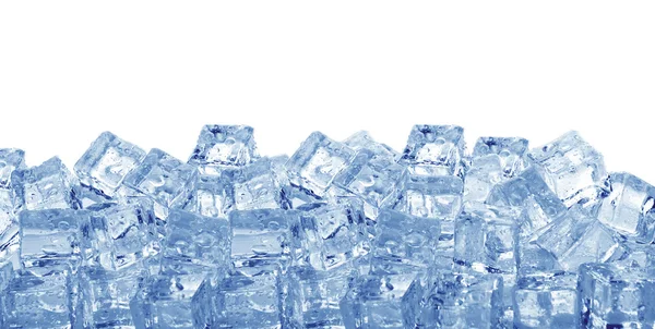 Ice cubes on  a white — Stock Photo, Image