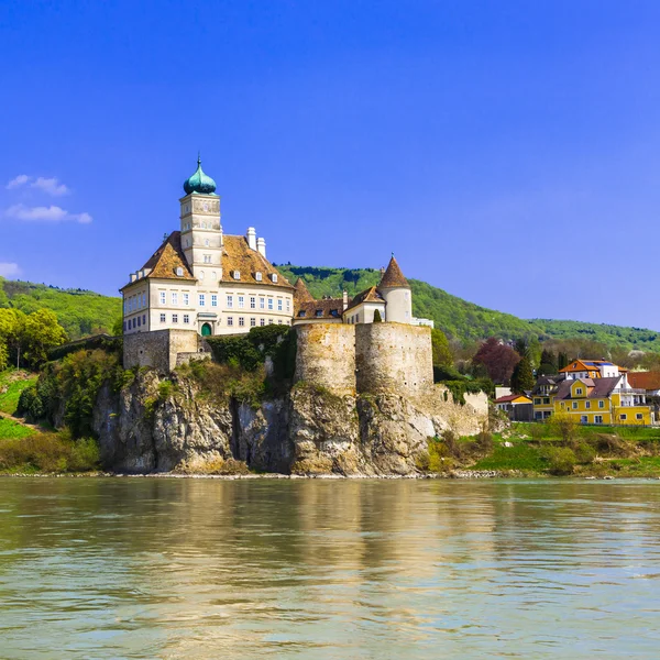 Kastil Schonbuhel, sungai Danube, Austria — Stok Foto