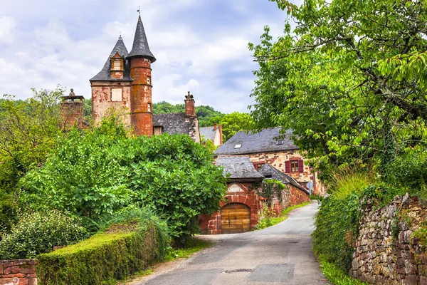 Collonges-la-Rouge, village in France — стоковое фото