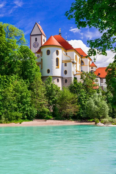 Bayerische Schlösser - malerisches Füssen. Deutschland — Stockfoto