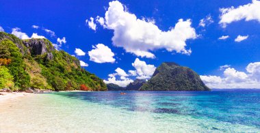 Güzellik doğada - etkileyici tropik adaları, Filipinler, Palawan.