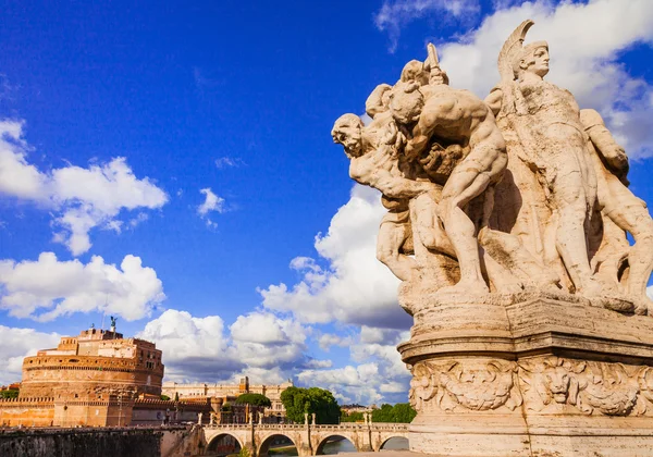 Italias landemerker - Slott Sant Angelo i Roma – stockfoto