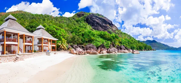 Trópusi ünnepnapokon a paradicsomban - Seychelle-szigetek island, Praslin-sziget — Stock Fotó