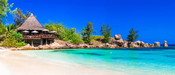 Spiagge tropicali più belle - Seychelles, isola di Praslin — Foto Stock