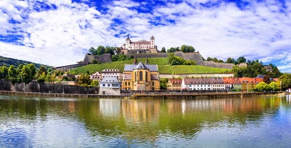 Autentiska vackra städerna i Tyskland - Würzburg, — Stockfoto