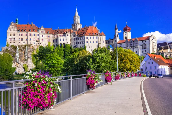 Красиві місця і замки Німеччина - мальовничих Sigmaringen — стокове фото