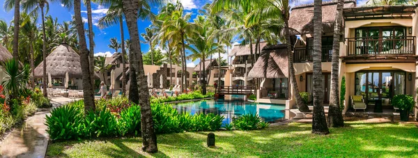 Tropisk Semester Constance Belle Mare Plage Lyxig Stjärnig Semesterort Mauritius — Stockfoto