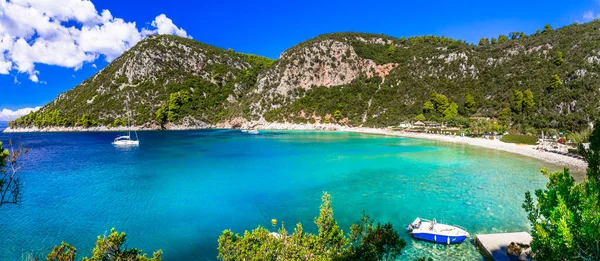 Migliori Spiagge Dell Isola Skopelos Limnonari Con Splendida Baia Mare — Foto Stock