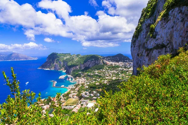 Vacaciones Verano Italianas Hermosa Isla Capri Campania Italia — Foto de Stock