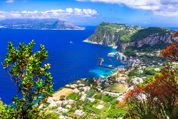 Vacaciones Verano Italianas Hermosa Isla Capri Campania Italia —  Fotos de Stock