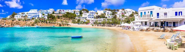 Griekenland Vakantie Cycladen Paros Eiland Stranden Zee Landelijk Rustig Kustdorp — Stockfoto