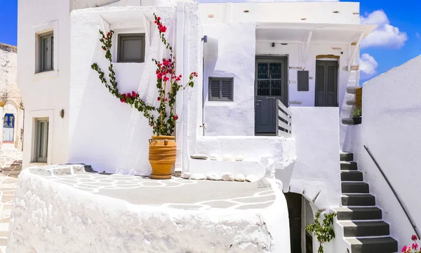 Grèce Cyclades Magnifique Village Grec Traditionnel Lefkes Sur Île Paros — Photo