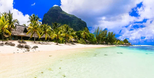 Álomsziget Trópusi Paradicsom Mauritius Sziget Legjobb Strandjai Morne Luxus Üdülőhelyei — Stock Fotó