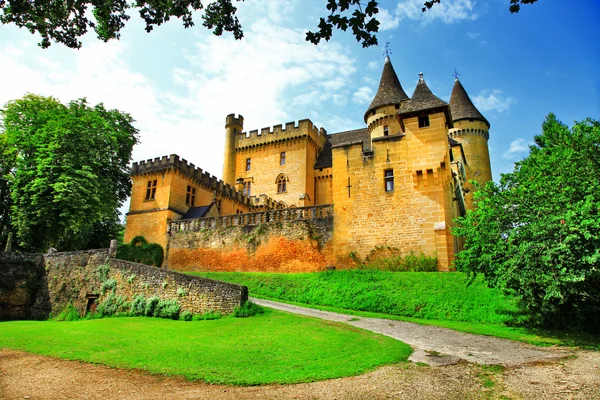 Kastelen van Frankrijk - Puymartin (departement van de Dordogne) — Stockfoto