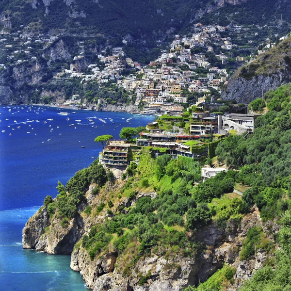 Malerische Amalfiküste Italiens - positano — Stockfoto