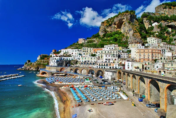 Italian holidays - breathtaken  Amalfi coast, Atrani village — Stock Photo, Image