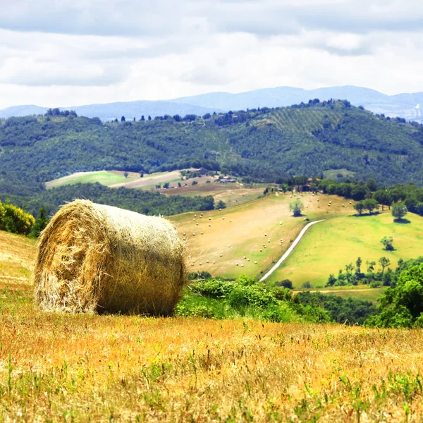 Paisagens rurais pictóricas da Toscana, Itália — Fotografia de Stock
