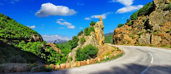 Schilderachtige wegen van Corsica — Stockfoto