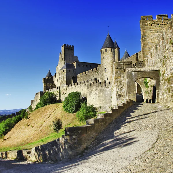 Castillo medieval de Francia - Carcasona — Foto de Stock