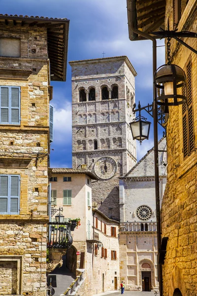 Ortaçağ Assisi, Umbria, İtalya — Stok fotoğraf