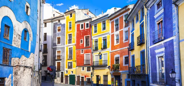 Colori delle città mediterranee serie - strade di Cuenca, Spagna — Foto Stock