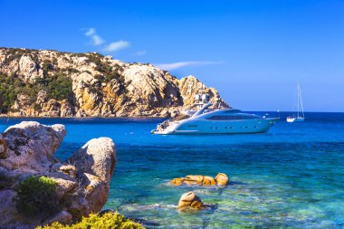 yelken Sardegna Adası. İtalya