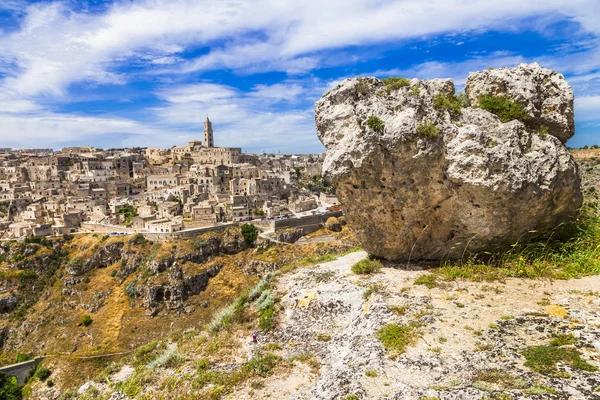 Matera - αρχαία πόλη σε Μπαζιλικάτα, Ιταλία — Φωτογραφία Αρχείου