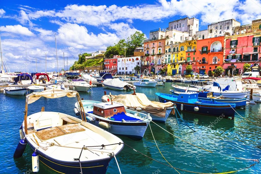 Procida -beautiful colorful small island of Italy