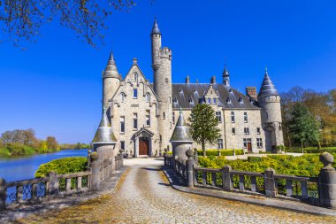 castle from fairytale. Belgium, Marnix clipart