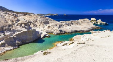 Most beautiful beaches of Greece clipart