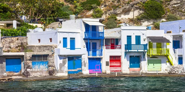 Pueblo griego tradicional Klima en la isla de Milos — Foto de Stock