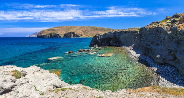 Nejkrásnější pláže ostrova Řecko - Miloš — Stock fotografie