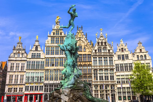 Traditional Belgium architecture. Antwerpen — Stock Photo, Image