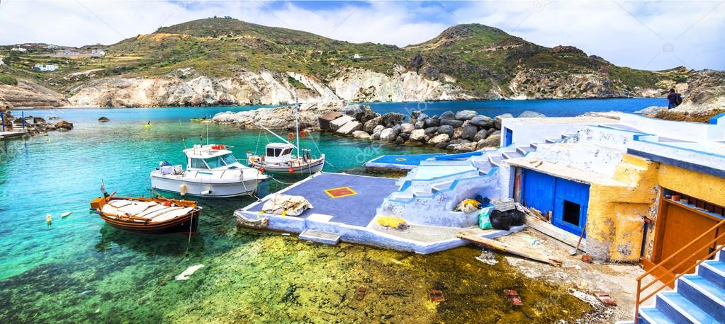 traditional fishing village Mandrakia, Milos