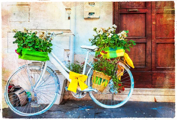 Encantadoras calles de Italia. imagen artística vintage — Foto de Stock