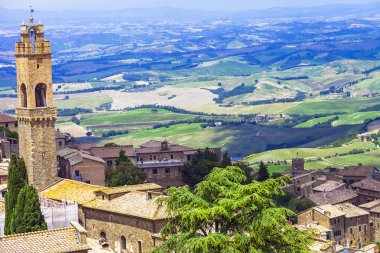Medieval towns of Tuscany-Montalcino clipart