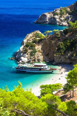 turquoise beaches of Greece - impressive Apella in Karpathos island