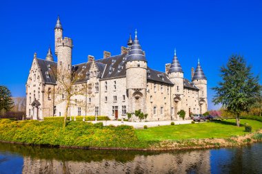 beautiful castles of Belgium -Marnix, Bornem clipart