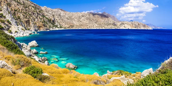 Les plus belles plages de Grèce Apella dans l'île de Karpathos — Photo