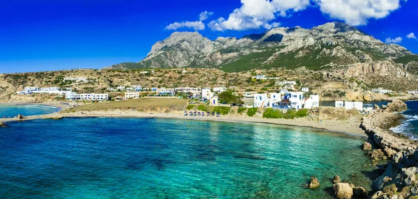 Piękne plaże wysp greckich - Lefkos w Karpathos (Dodekanese) — Zdjęcie stockowe